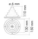 Big cable grommet Ø 152 mm - CU2809X - CanSB 